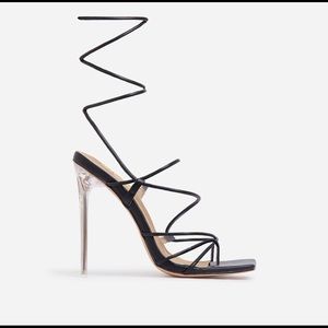 EGO Black Strappy Sandal
